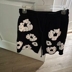 Black and White male Shorts